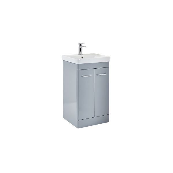 Dezine Don 500mm Pebble Grey Floorstanding Vanity Unit