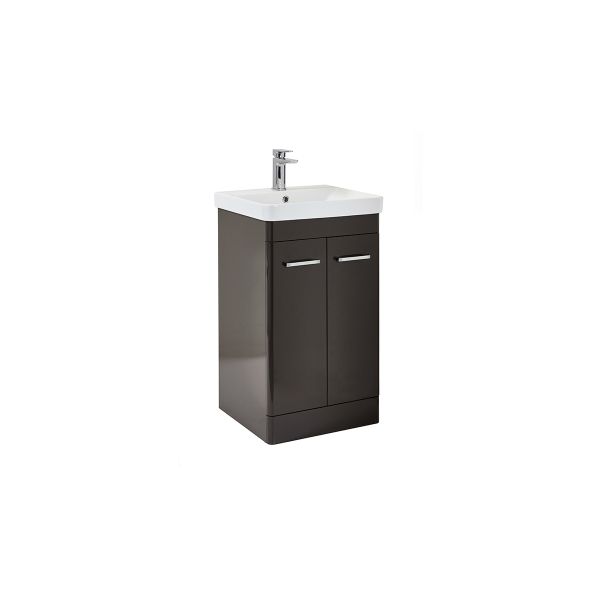 Dezine Don 500mm Wolf Grey Floorstanding Vanity Unit