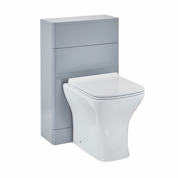 Dezine Don 500mm Gloss Pebble Grey WC Unit