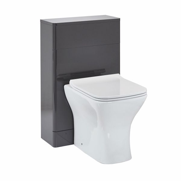 Dezine Don 500mm Gloss Wolf Grey WC Unit