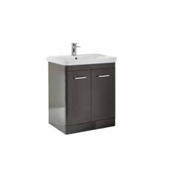 Dezine Don 800mm Wolf Grey Floorstanding Vanity Unit