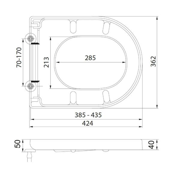 Dezine Meavy Soft Close Toilet Seat