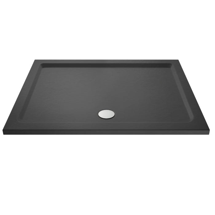 Dezine Slate Grey Rectangular Shower Tray, Side Waste-1500mm x 900mm