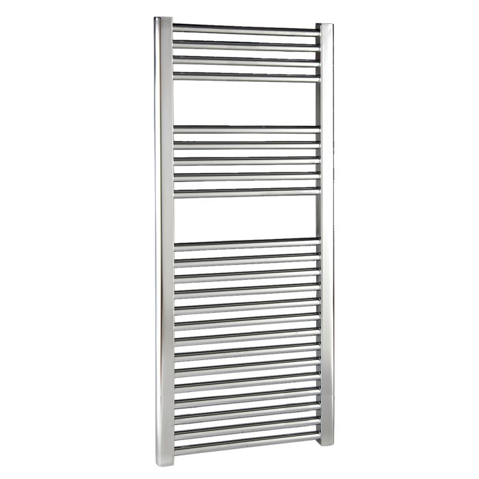 Dezine 400 x 1000mm Straight Chrome Towel Rail