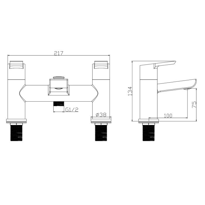 Dezine Fal Bath Shower Mixer