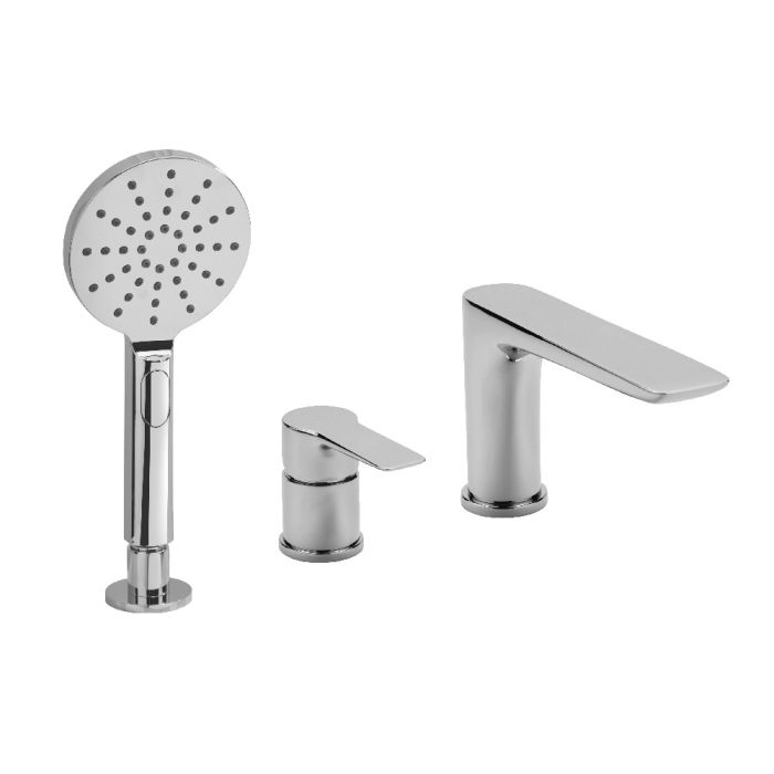 Dezine Fal 4 Hole Bath Shower Mixer