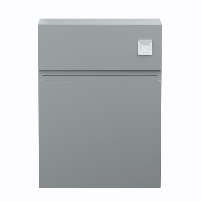 Dezine Dove 600mm Satin Grey WC Unit