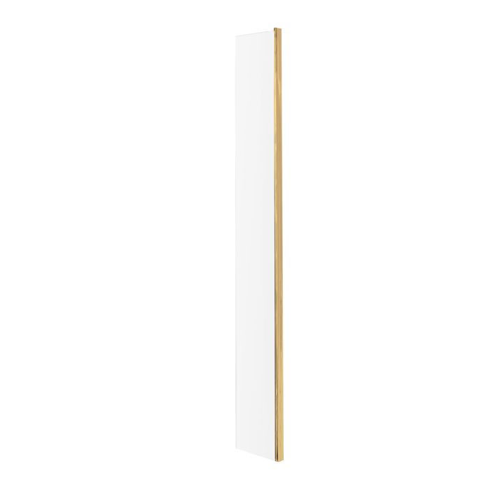 Dezine Bollin Brass 215mm Wetroom Return Screen - 1850mm High