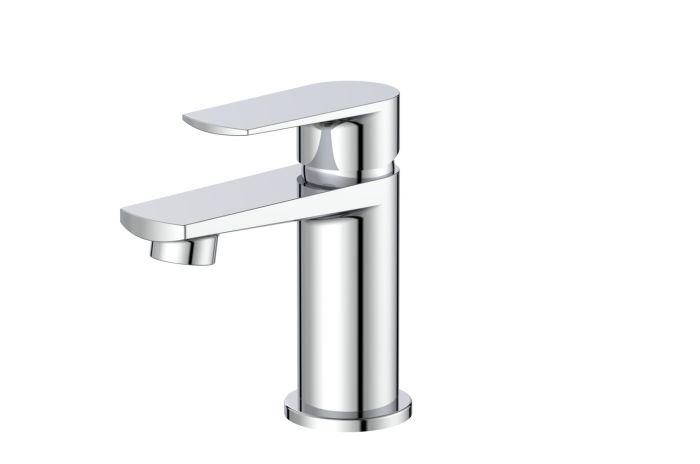 Dezine Rhine Mini Basin Mixer with Push Button Waste